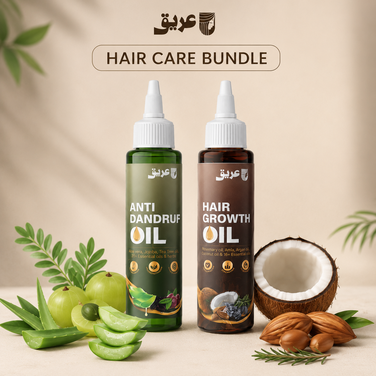Areeq's Anti Dandruff X Hair Growth Oil Bundle